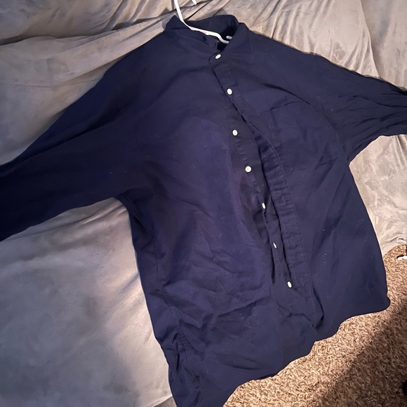 Polo Ralph Lauren Lowell Sport Soft Combed Cotton Button Up Shirt large blue - Picture 5 of 5